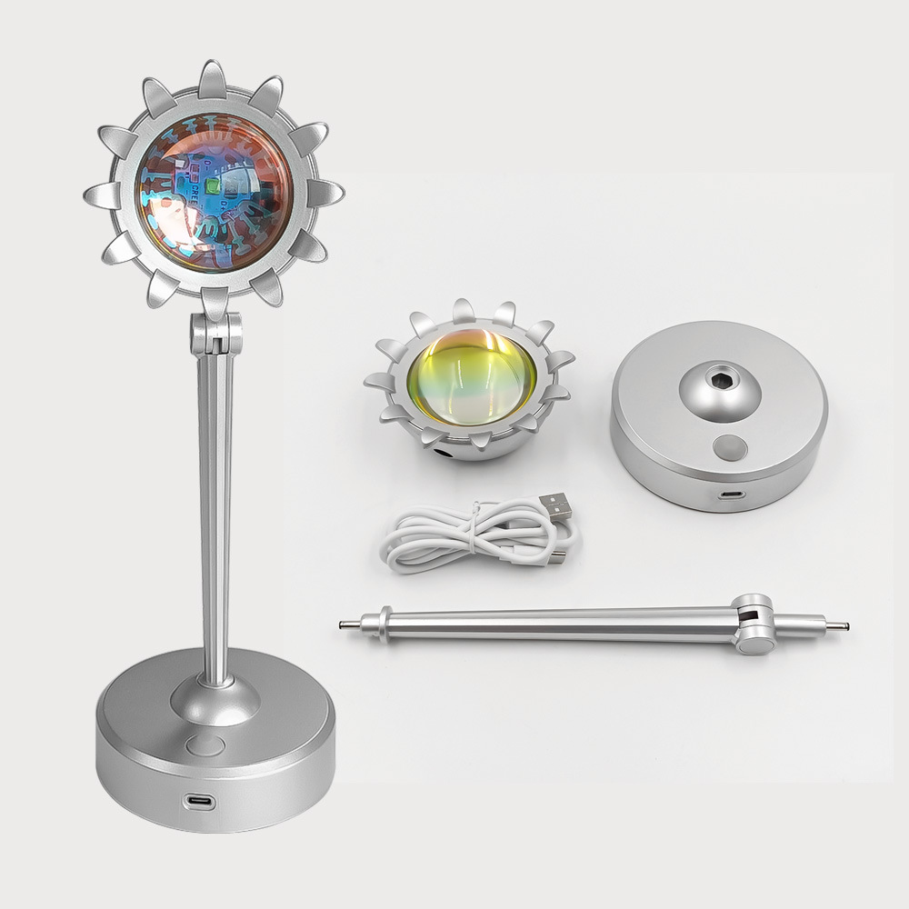 日落灯拍照摄影网红氛围灯夕阳USB投影灯inS气氛背景灯卧室落日灯