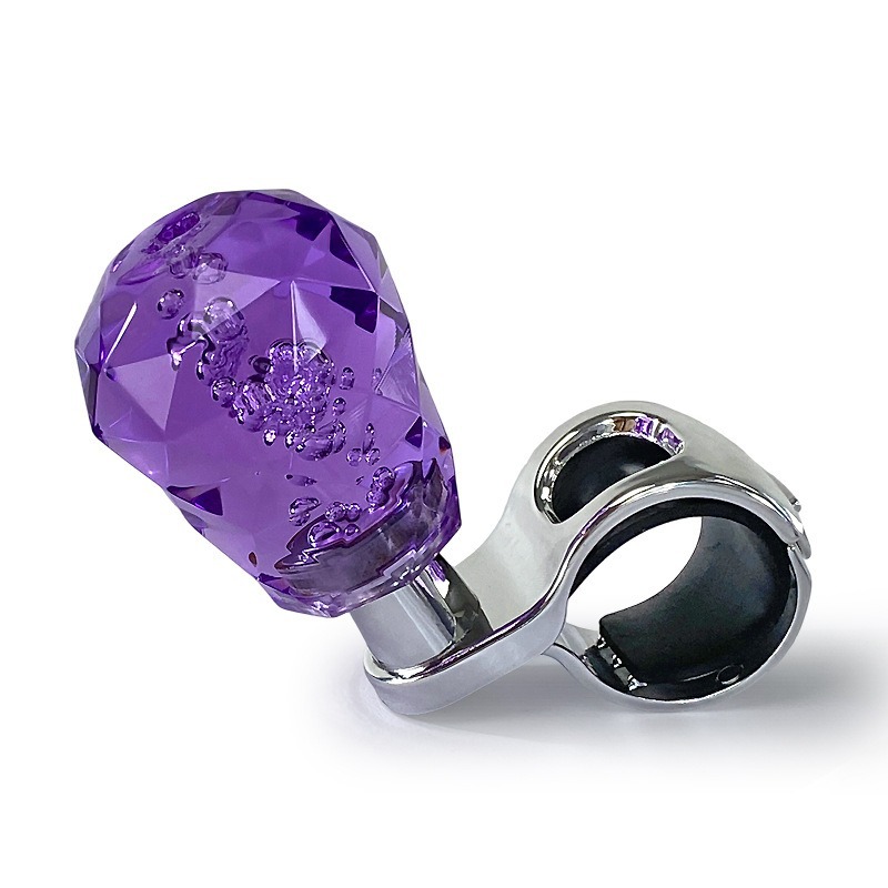 Cross-Border Hot-Selling Car Steering Wheel Booster Ball Universal Acrylic Crystal Booster Labor-Saving Bearing Auxiliary