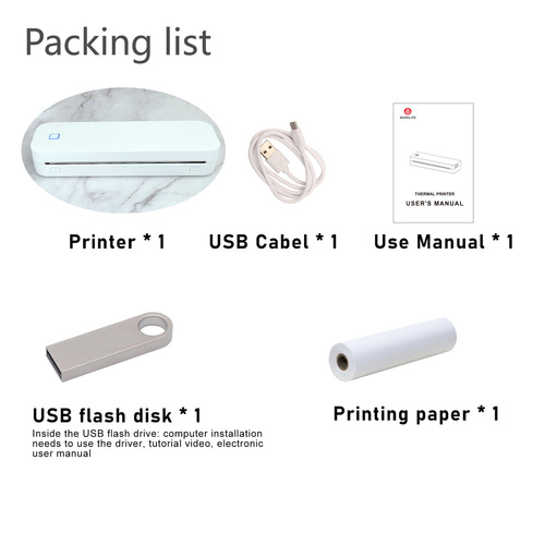 A4 thermal printer for mobile phones and computers (Factory)