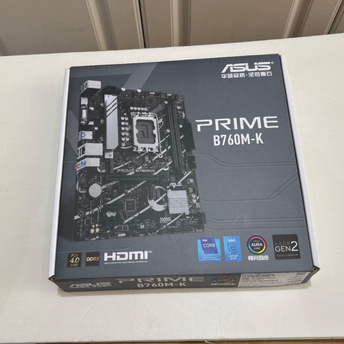 Материнская плата ASUS PRIME B760M-K D5, полностью твердотельная M.2