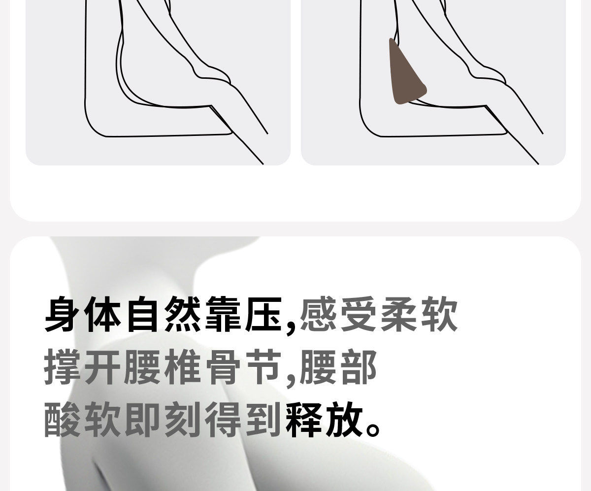 Byd Dolphin Seal Qin Plus Han Song Pro Yuan Plus Car Lumbar Support Cushion Car Seat Lumbar Pad