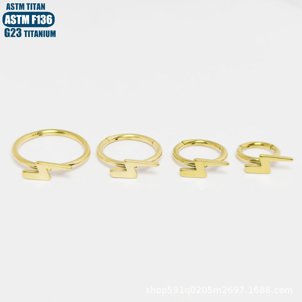 Pointed titanium steel lip stud product view