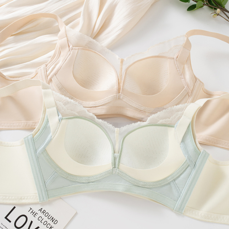 Women's Thin Underwear, Small Breasts, Push-Up, Auxiliary Breast Reduction, Anti-Sagging, Summer Breathable, Beautiful Back, Seamless Paper Cup Bra