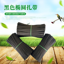 供应铁芯扎带包胶铁线  黑白色数据线绑带扎线 束线带厂家直营