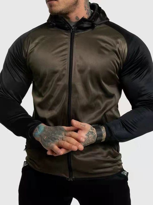 (Cross-border trading), sports sports suit for gym, fitted hoody, jacket, European style, for running