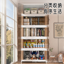 双开门折叠收纳箱家用衣服衣物储物柜整理盒多层玩具零食置物箱子