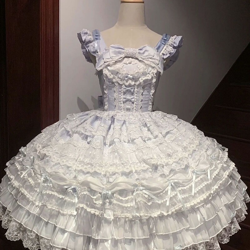 Lolita Love Song Lolita Wedding Dress Jsk Strap Dress Lolita Love Song Lolita Wedding Dress Jsk Strap Dress