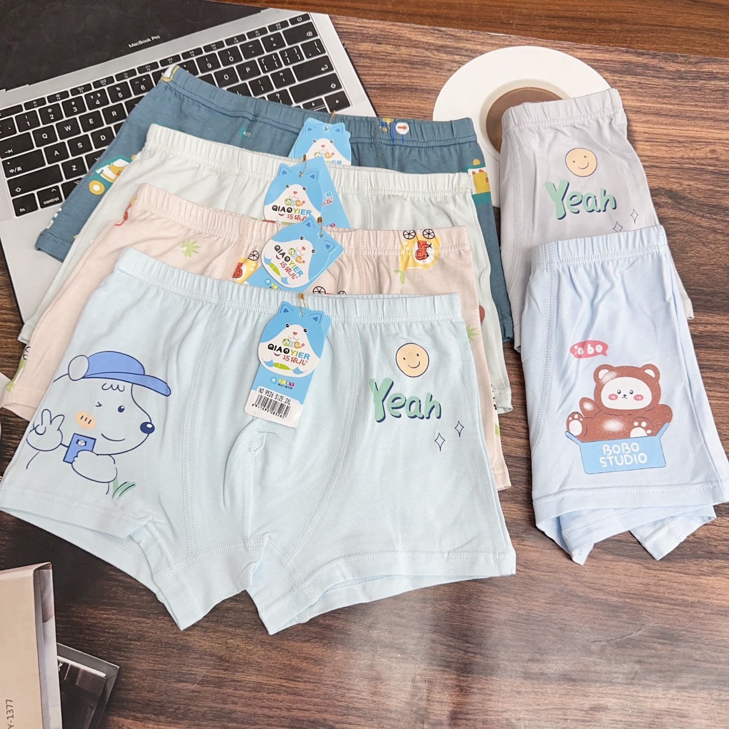 Soft Pure Cotton Boys' Underwear, Breathable and Comfortable, Children's Qiaoyier Brand Boys' Underwear Wholesale
