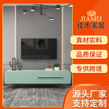 轻奢北欧长方形电视柜客厅个性创意茶几烤漆家用收纳储物一体