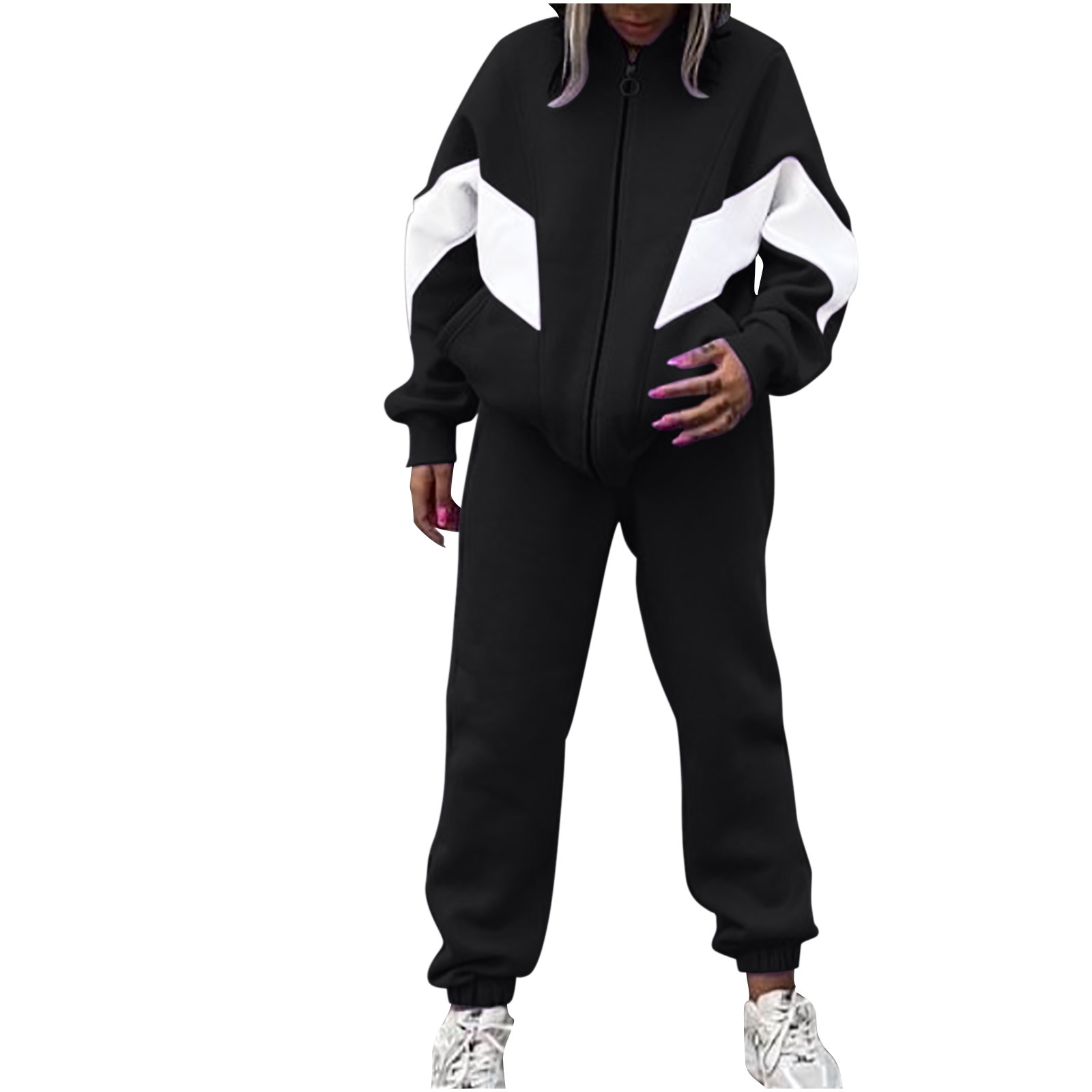 Women's Tracksuit Set Casual Loose Two Piece Spring Autumn Outfit_voghion.com