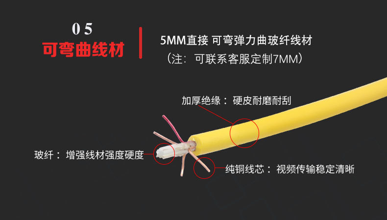 Pipeline Endoscope Industrial Sewer Camera HD Pipe Camera Detector