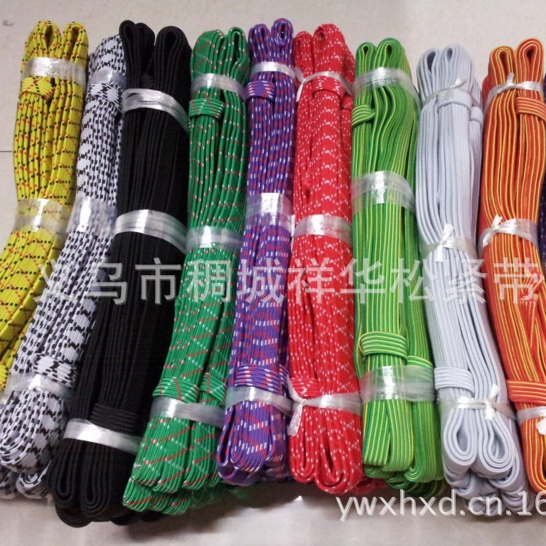 【厂家直销】 义乌现货供应5花国产高胶量双层走马带宽松紧带