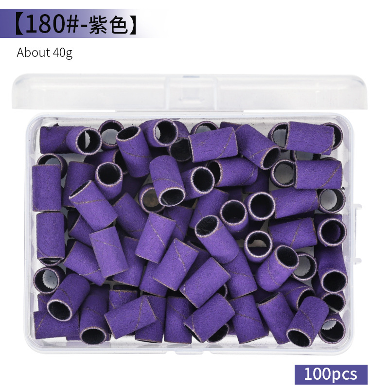 Transfronterizo nuevo clavo cabeza de molienda anillo de arena máquina de pulir eléctrica clavo anillo de molienda negro y blanco multi-color caja de montaje cojinete