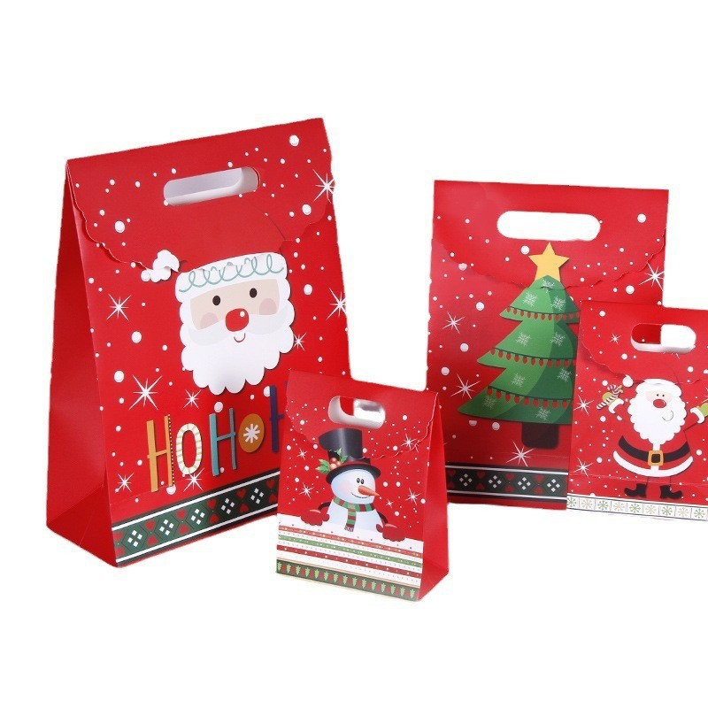 圣诞节礼品袋礼物袋手提袋子平安夜礼物糖果礼袋装苹果包装创意批