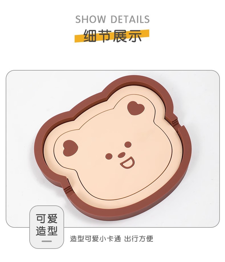 Car Phone Holder Anti-Slip Mat for Women Dashboard Cartoon Multifunctional Car Phone Holder Silicone Anti-Slip