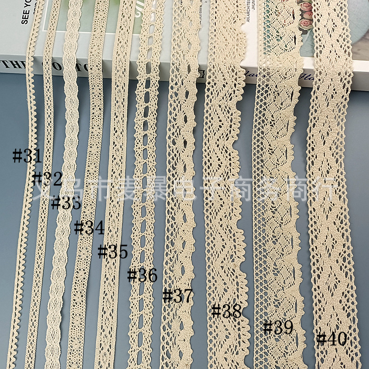 Pure Cotton Thread Lace DIY Accessories Cotton Lace Sofa Curtain Doll Dress Lace Material Factory Direct Sale