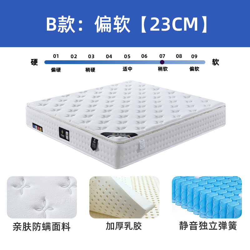 輸出工場直売五星ホテルマンション民宿記憶綿マットレス席夢思独立スプリングラテックスマットレス|undefined