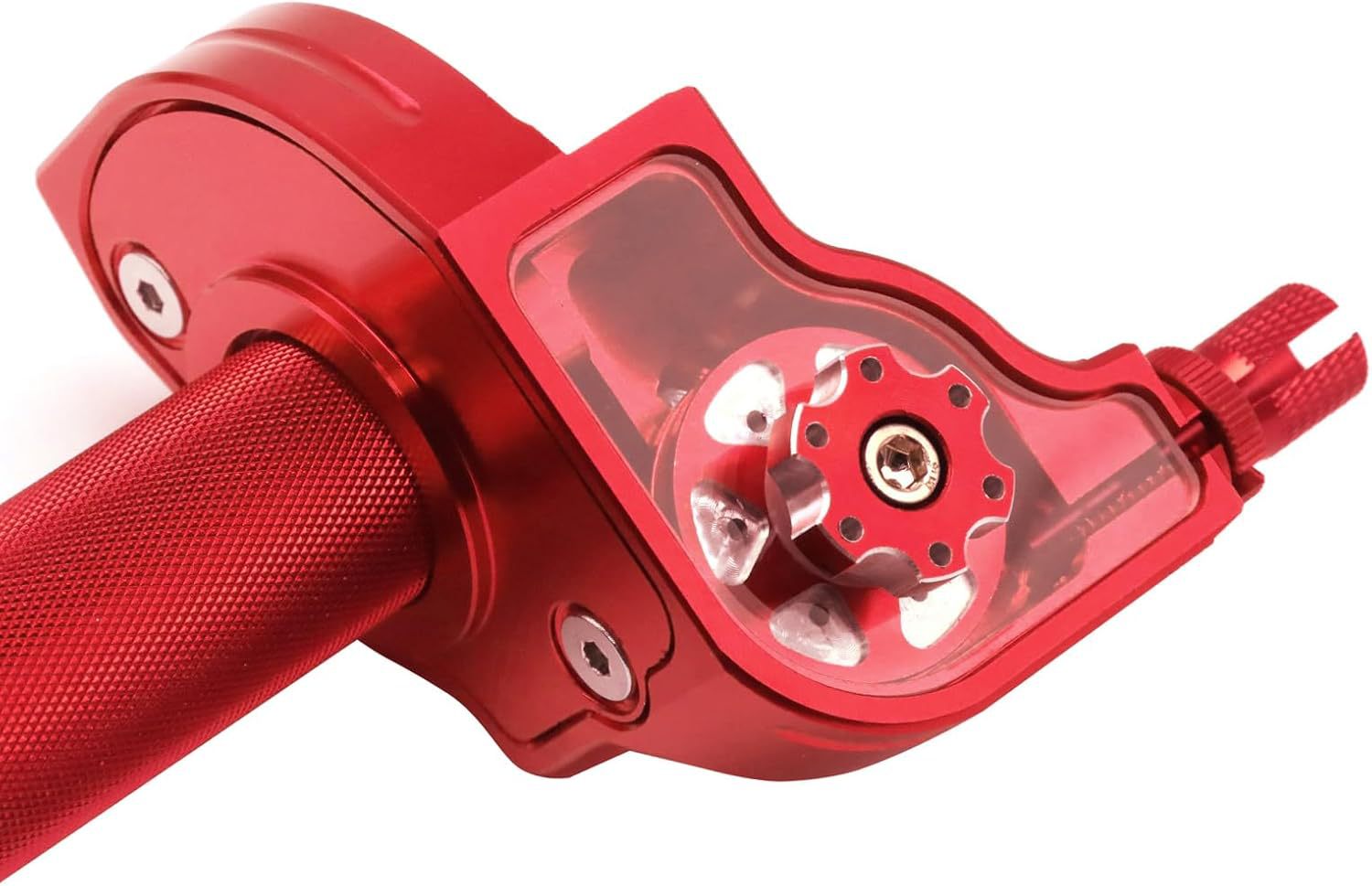 Suministro de accesorios de motocicleta todoterreno CNC ajustable acelerador base manual visual acelerador transfronterizo