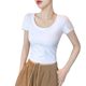 Navel Top White Short T-Shirt Women's Summer Short-sleeved Tight 2025 New Ins Trendy Slim-fit High Waist Black