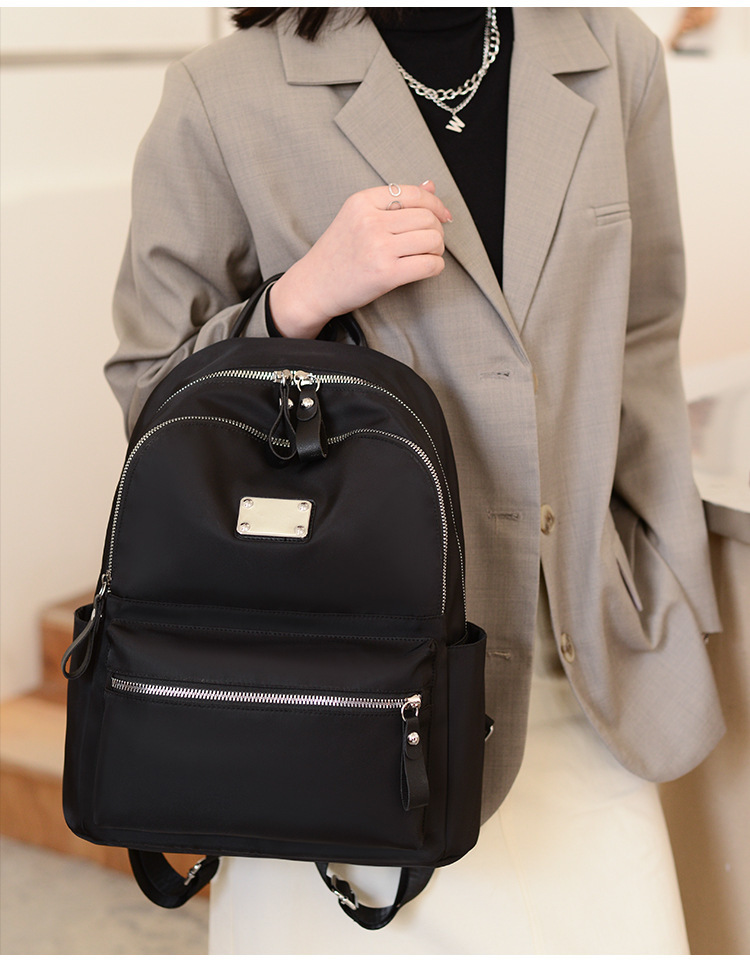 艾风尚韩版双肩包女新款潮大容量休闲牛津布旅行背包女学生书包