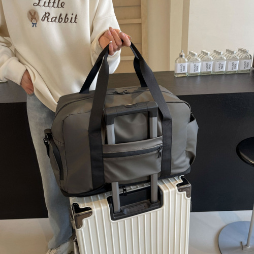 Sports Leisure Fitness Bag for Women, Dry Wet Separation Swimming Training Bag, Large Capacity Simple Oxford Cloth Short Trip Travel Bag