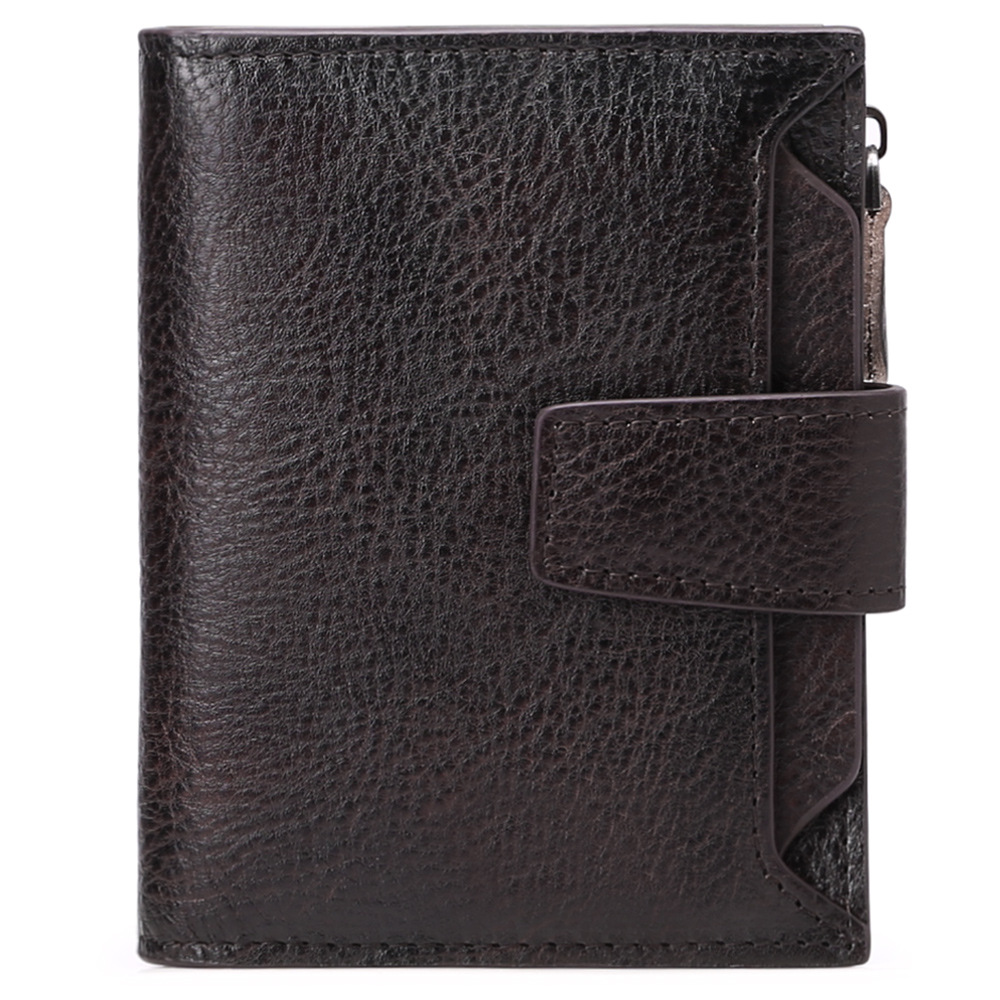 Short Leather Wallet Head Leather Korean Fashion Casual Wallet Driver'S License Wallet