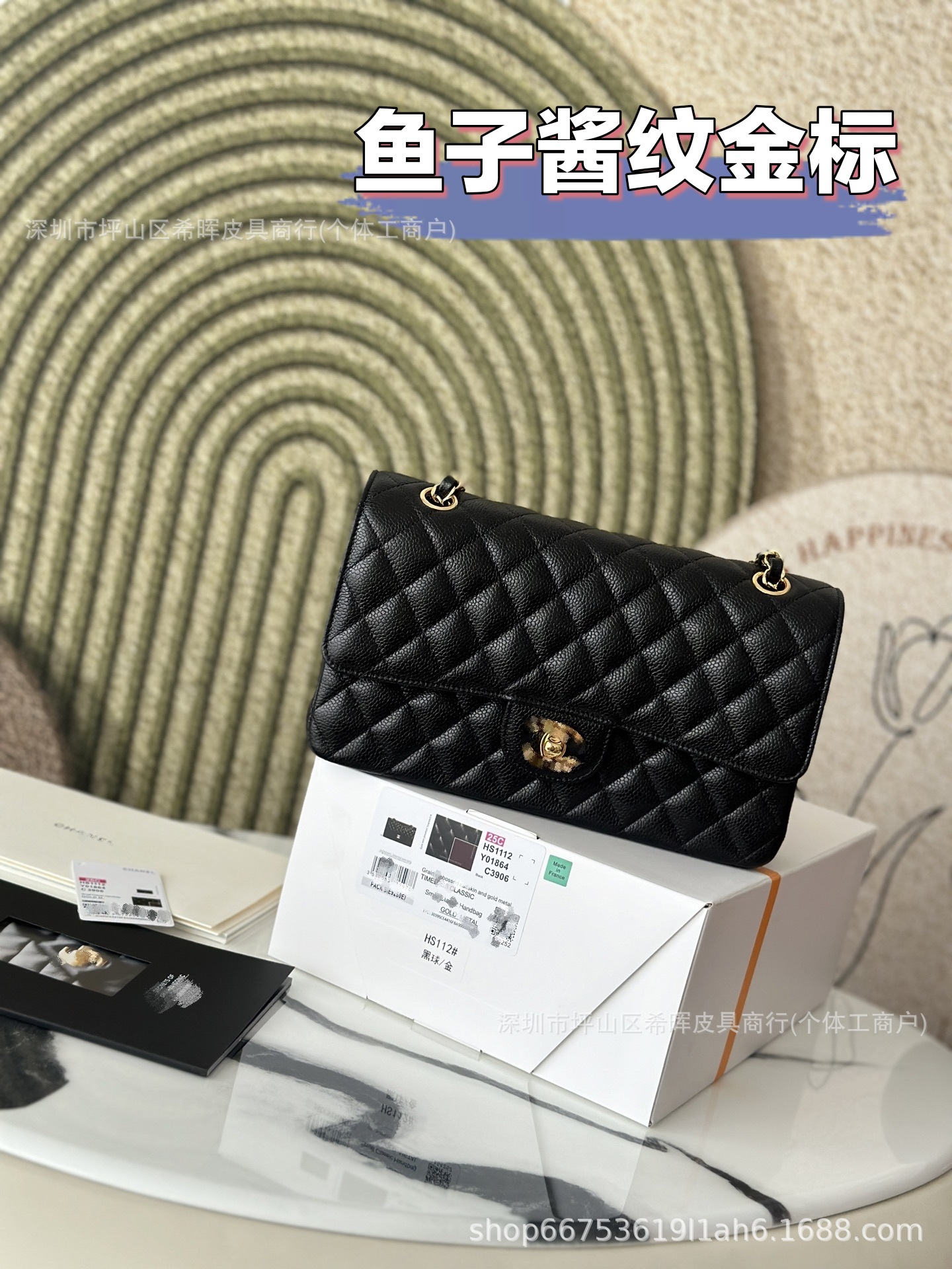 Cross-Border Selection of Small Chanel-Style Genuine Leather Cf Bags with Caviar Pattern, Quilted Chain, and Lambskin Texture, Available for Shoulder and Crossbody Wear