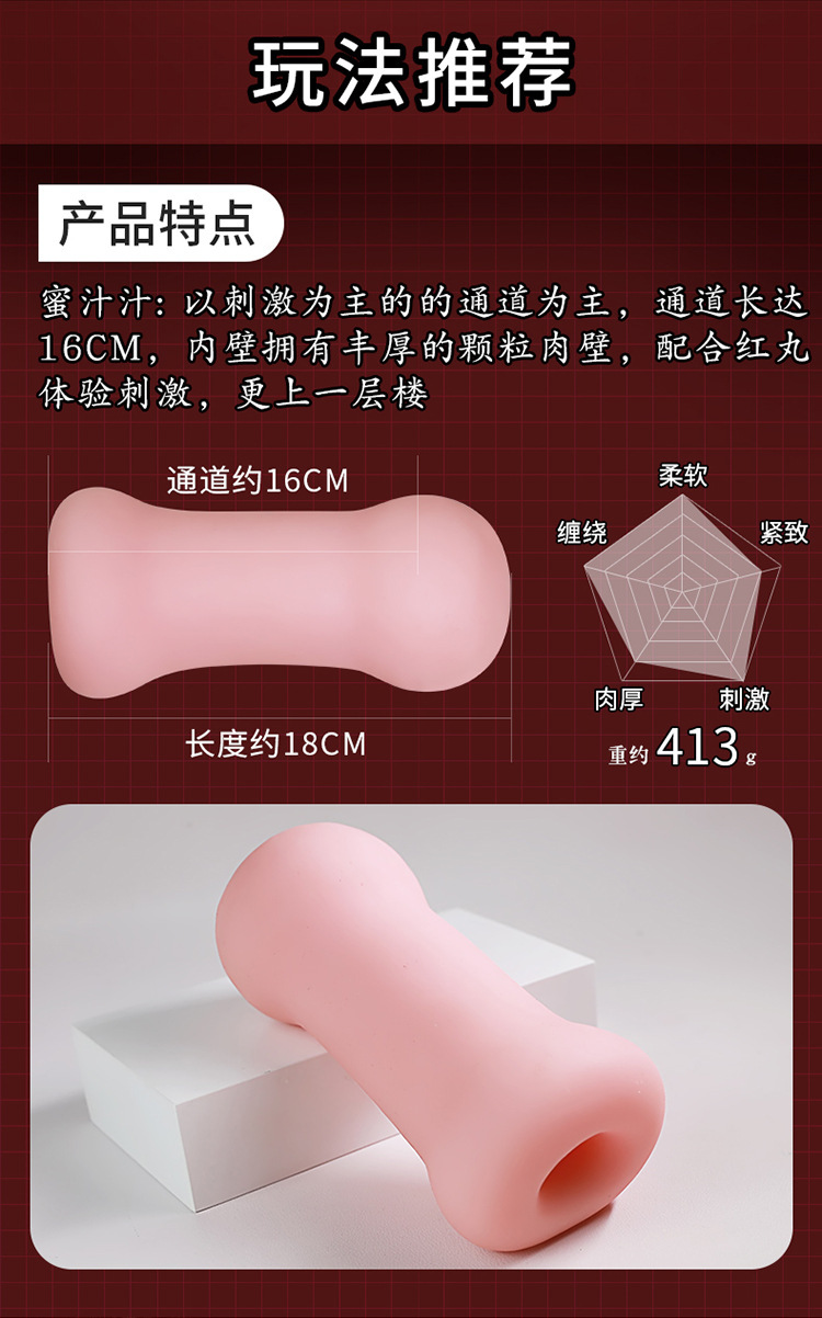 Jiuai Male Masturbation Device TPE Inverted Mold Manual Non-Inflatable — detail image 4
