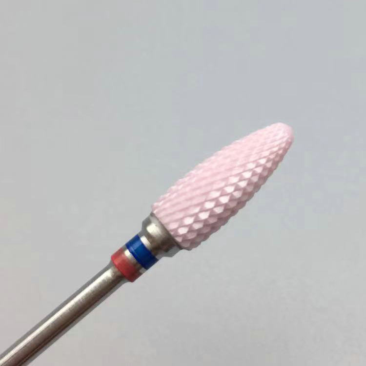 세라믹 옥수수 머리 분말 도자기 레드 블루 라벨