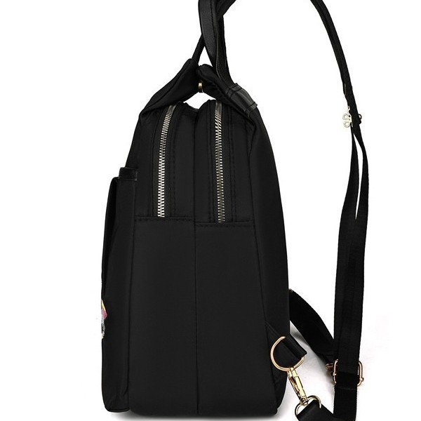 Mochila bordada nueva moda bordada de gran capacidad para damas con doble espalda para juegos al aire libre mochila de ocio