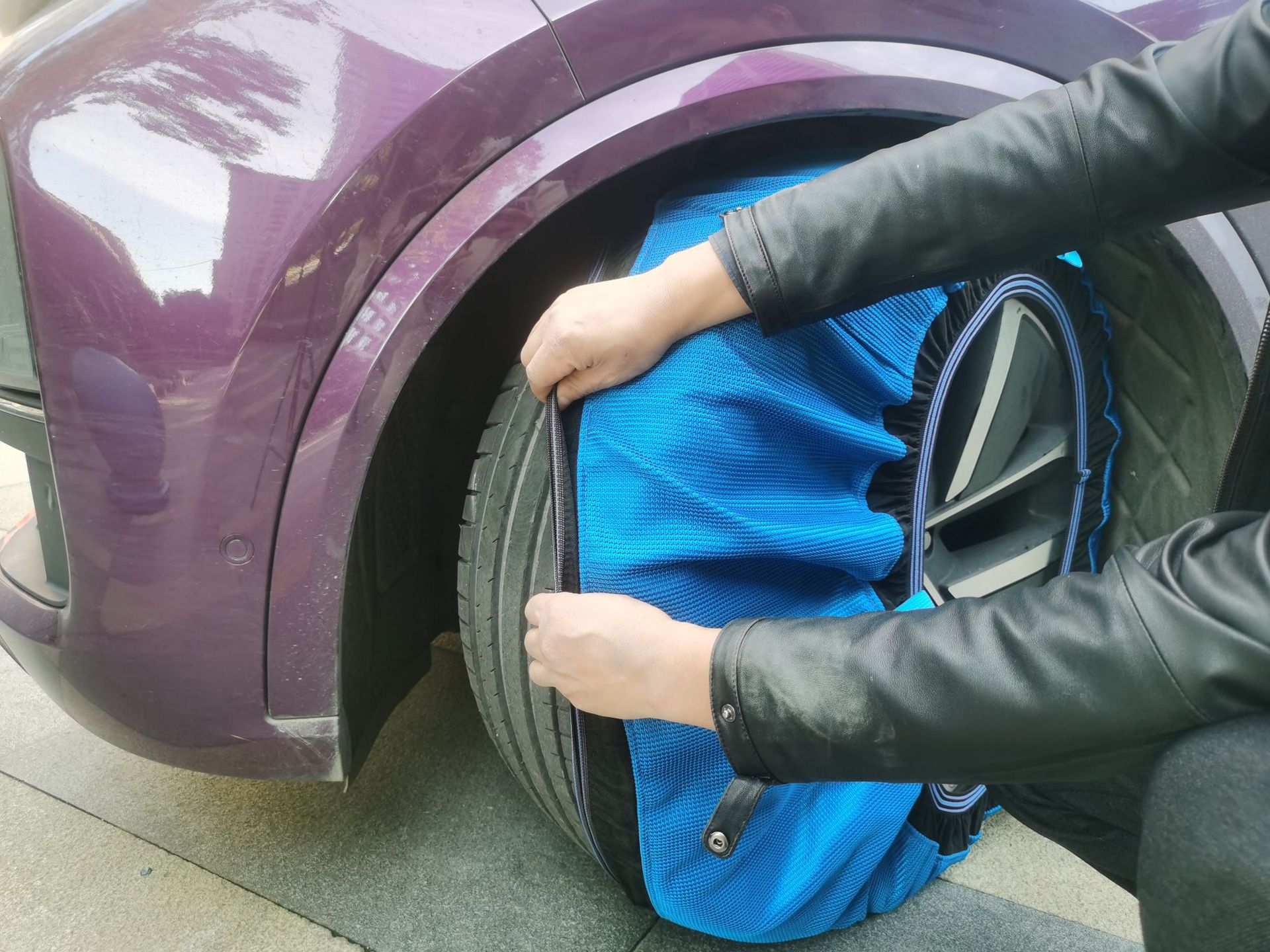 [in stock Li Fa] EN Certified High Strength Super Thickened Wear-resistant Winter Anti-skid Car Cloth Chain Tire Anti-skid Chain