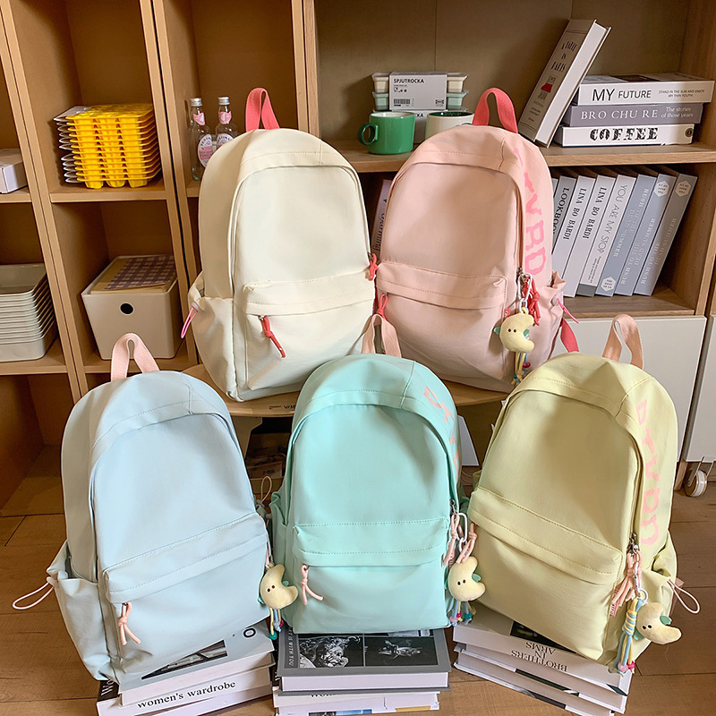 in日系书包女高中简约背包初中生大容量小学生轻便休闲双肩包|undefined