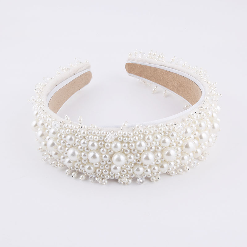 Fashion Pearl Particles Fringed Bridal Headband display picture 5