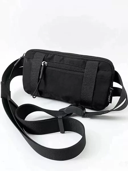 Canvas Chest Bag for Women, Lightweight and Versatile Cycling Backpack for Men, Japanese Style Student Large Capacity Chest Crossbody Bag Trendy