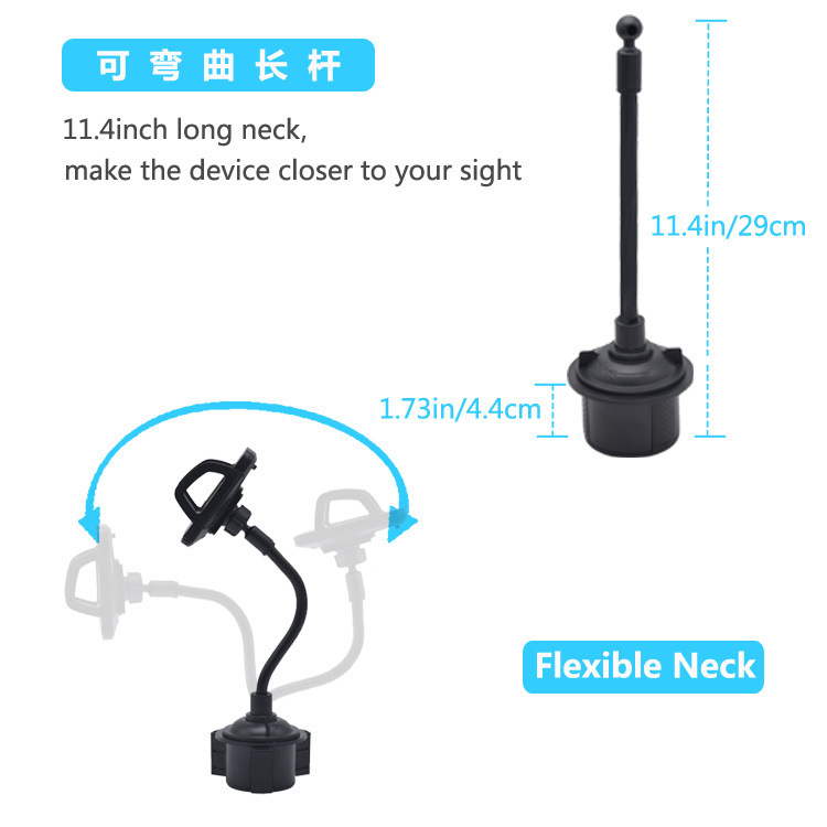 Soporte de taza de agua para automóvil creativo Soporte de taza de agua para automóvil Soporte para teléfono móvil Soporte de navegación para teléfono móvil para automóvil más mano larga