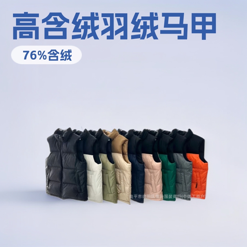 Cross-Border 96 Classic High-End Brand Autumn and Winter down Vest, Not Only Warm but Also Sleeveless, Suitable for Both Men and Women as an Outerwear