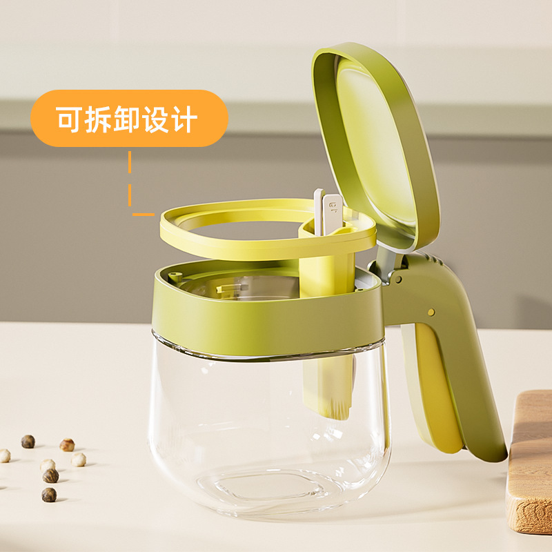 ワンクリックでキッチン調味料缶のハンドルを開けて蓋を開けて調味料箱を作ります。|undefined