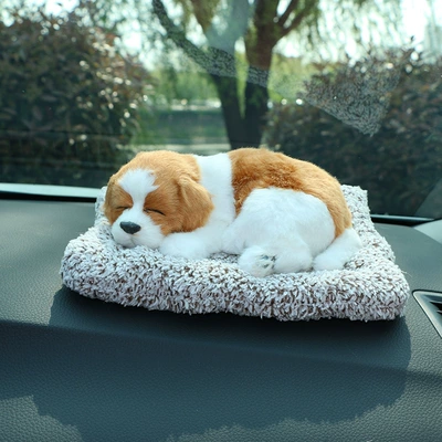 car decoration pet simulation cat Car ornaments - large-lado-yellow-quick