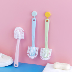 Home Plastic Bristle Soft Shoe Washing Clothes Cleaning Multi-function Five-sided Plastic Laundry Shoe Brush