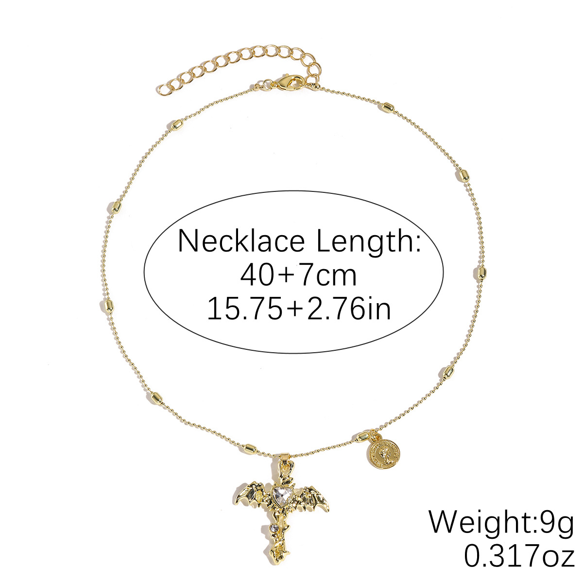 N2603-6 love wings cross