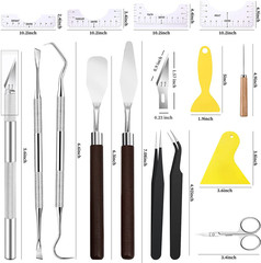 26-piece precision craftsmanship weeding tools for vinyl DIY art cutting, hobbies, scrapbooking, and sewing.