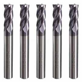 1套（5个） 图片色photo color 钨钢Tungsten steel 四刃立铣刀