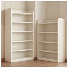 实木书架一体靠墙落地置物架家用儿童收纳柜储物柜子学生多层书柜