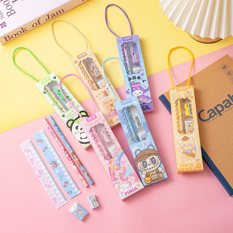文具セット 小学生 鉛筆5本セット 幼稚園ギフト 小学生 ご褒美ギフト 賞品 文具卸売|undefined