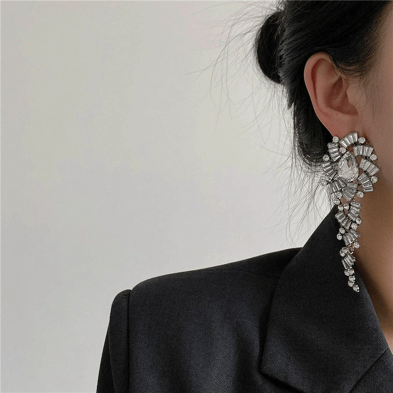 Сет earrings с кисточками в стиле античности, модный универсальный ноготь sequins, французский стиль, стиль легкой роскоши
