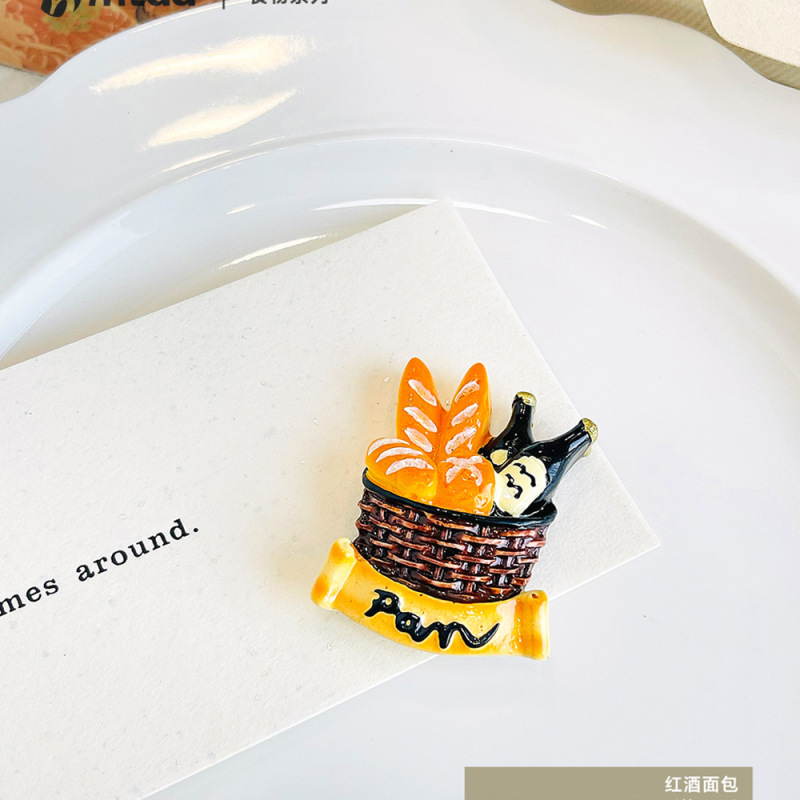 磁吸冰箱贴仿真食物水果蔬菜美食3d立体磁铁吸铁石树脂装饰磁性贴|undefined