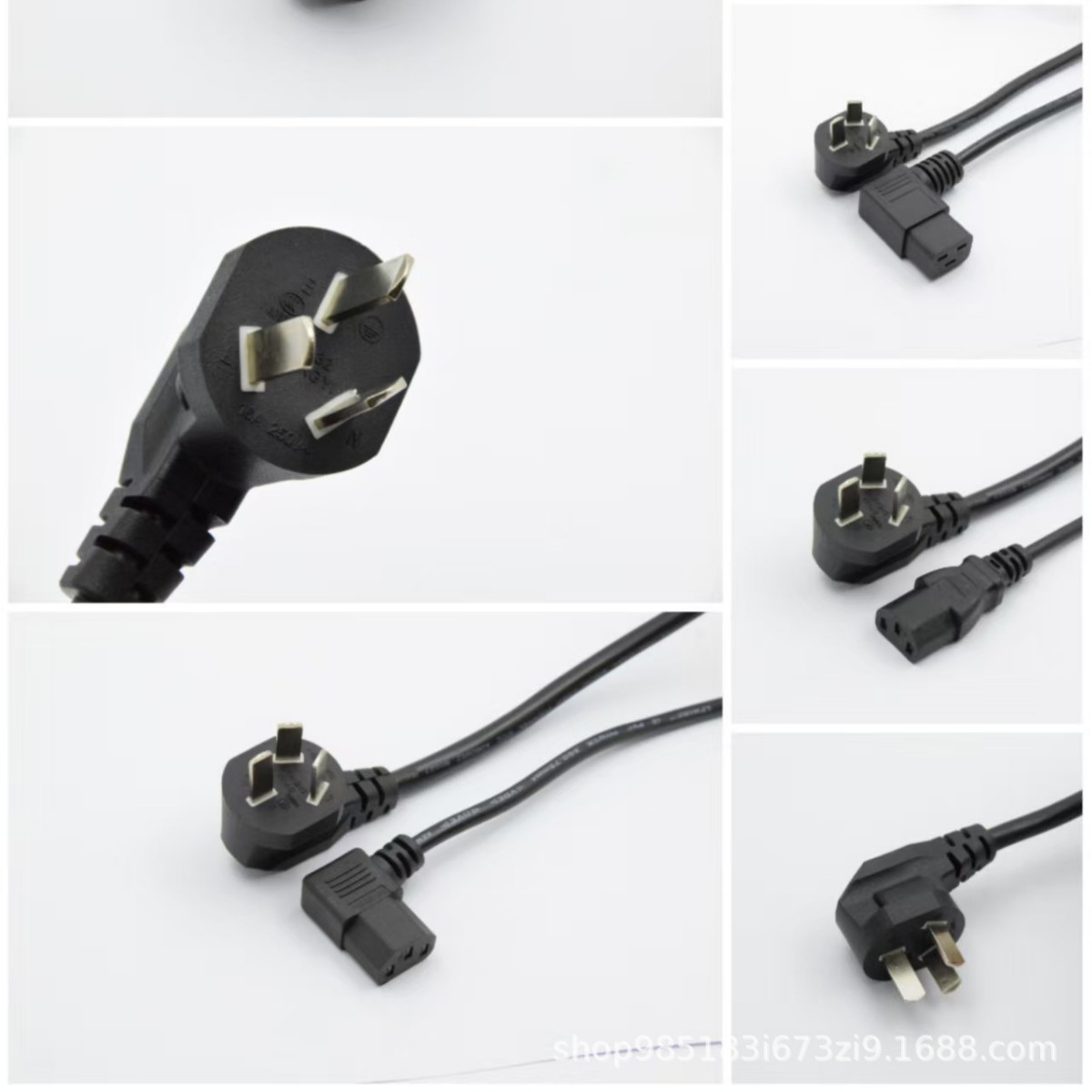 厂家供应16A国标三插三扁三芯电源线配H05VV-FH07RN-FH05SS-FC19