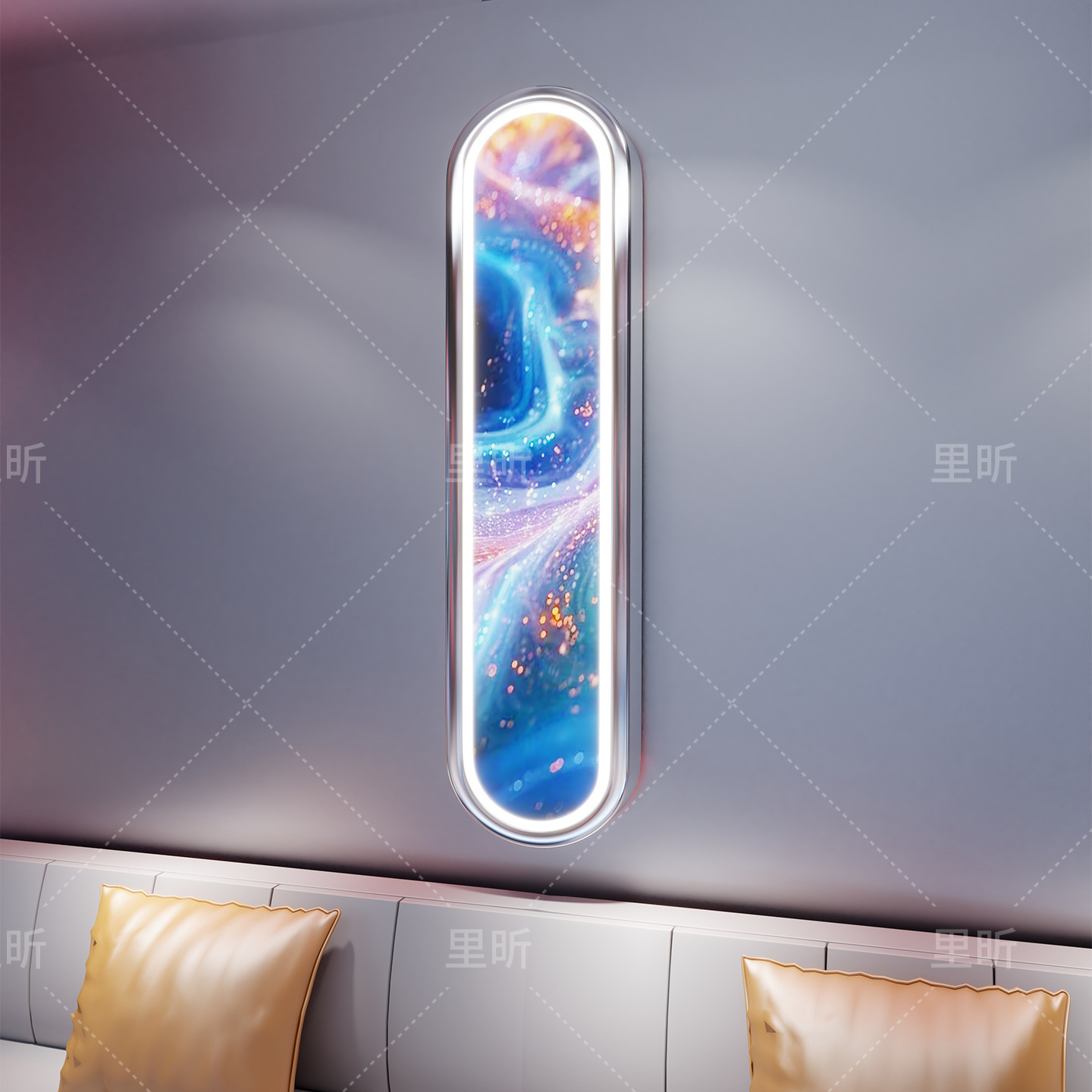 Módulo de modelado de espejo ktv lámpara hotel bar sala de juegos de Internet café techo ilusión módulo de fondo de luz