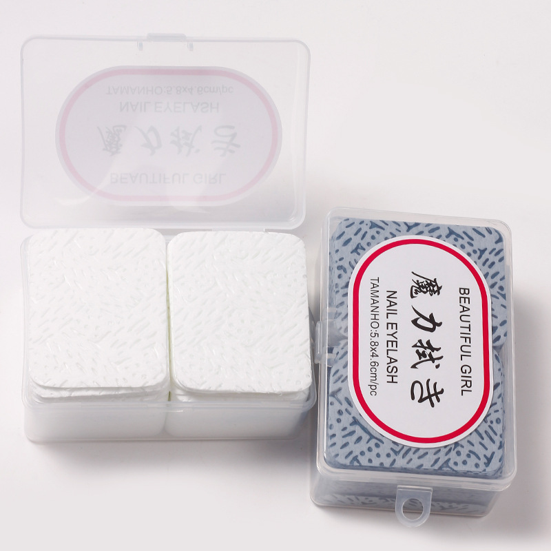 Nuevo pegamento de algodón mágico de corteza transfronteriza, pestañas limpias de algodón, tela de limpieza de botella, caja de limpieza mágica