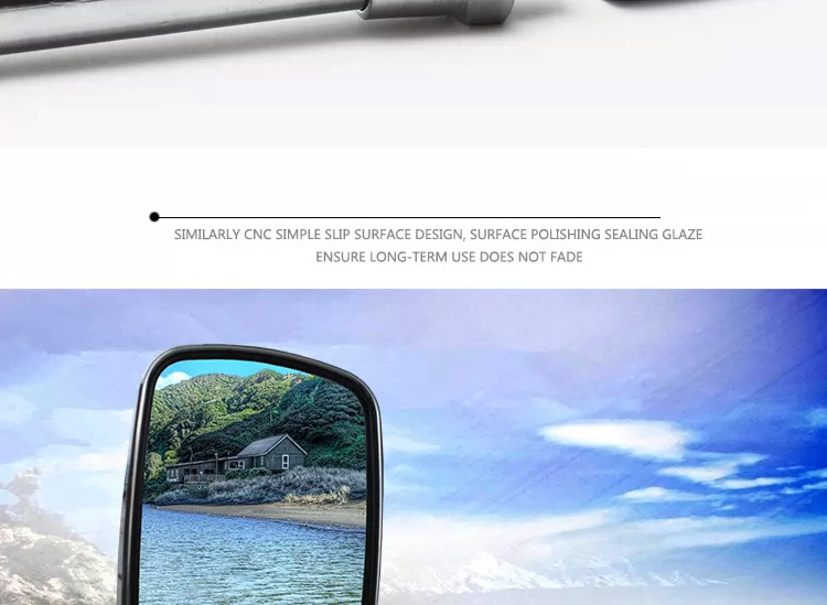 Rearview Mirror for Electric Scooter, Motorcycle Modification, Electroplated 10mm Wide-Angle Reflector for Tricycle